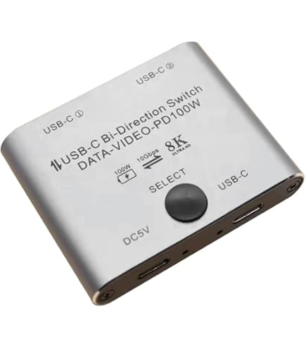 Amazon.co.jp: USB-C 双方向切替器8K@60Hz 1in2アウト/2in1